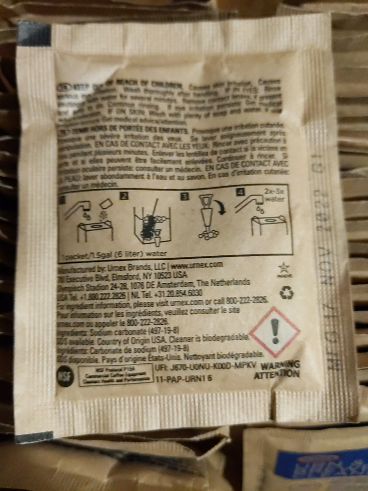 Urnex Urn & Brewer Cleaner 51 Packets #H5