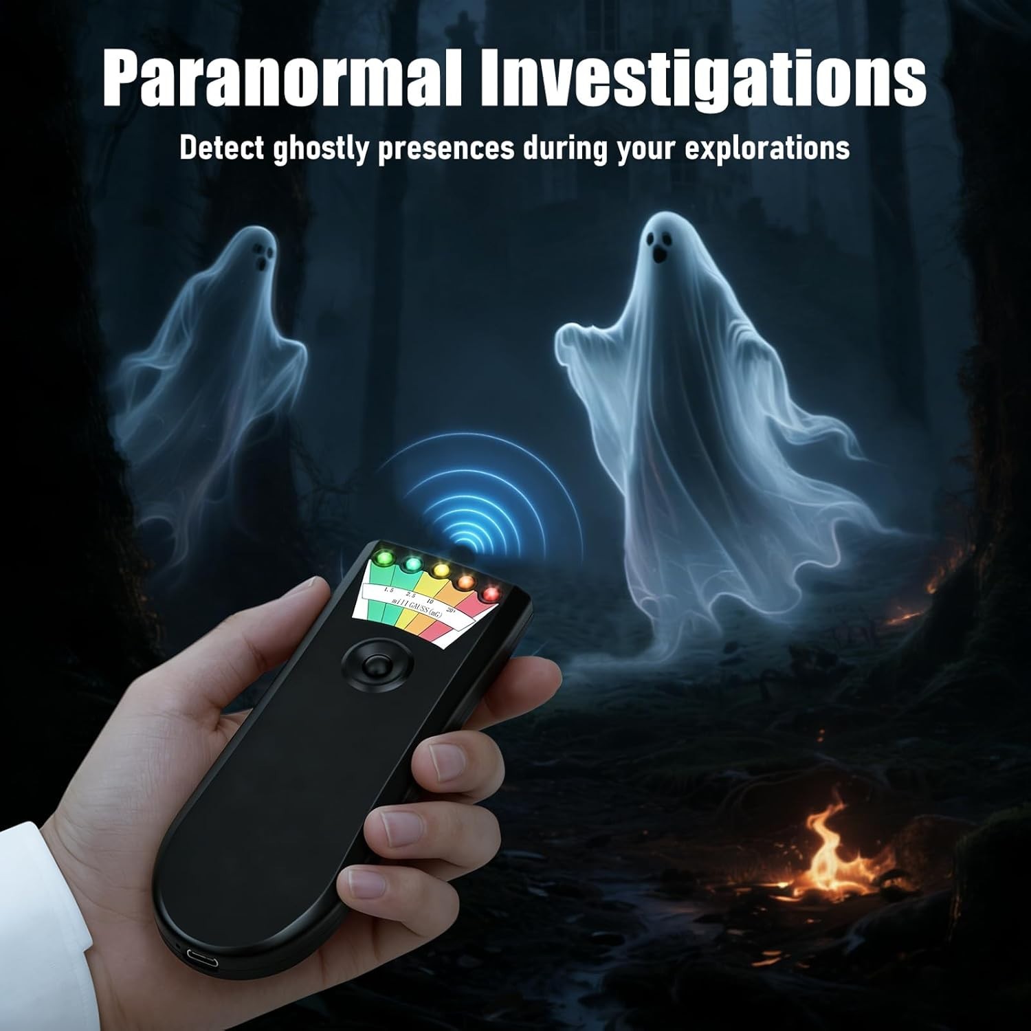 Handheld EMF Detector for Electromagnetic Field Testing and Ghost Hunting