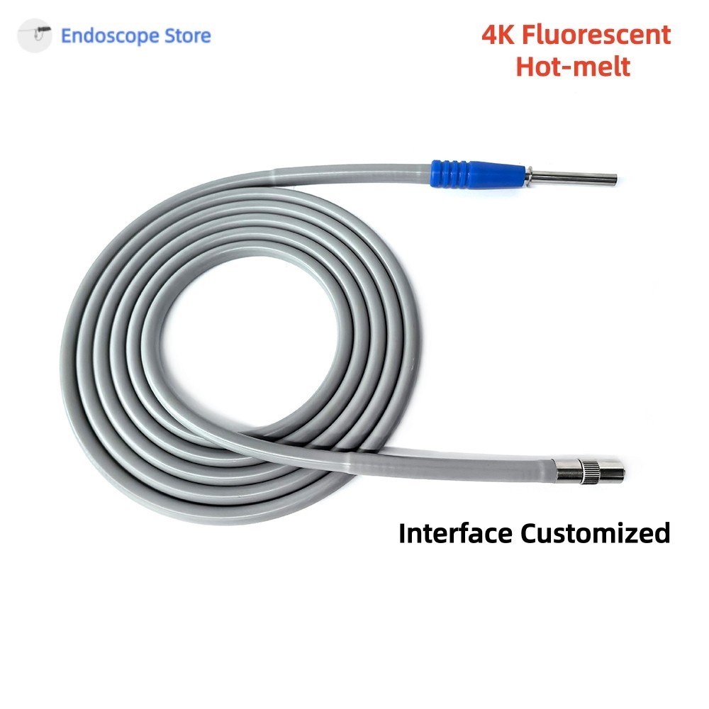 Medical Surgical Fluorescent 4K Endoscope Optical Fiber Light Cable 3m Hot-melt