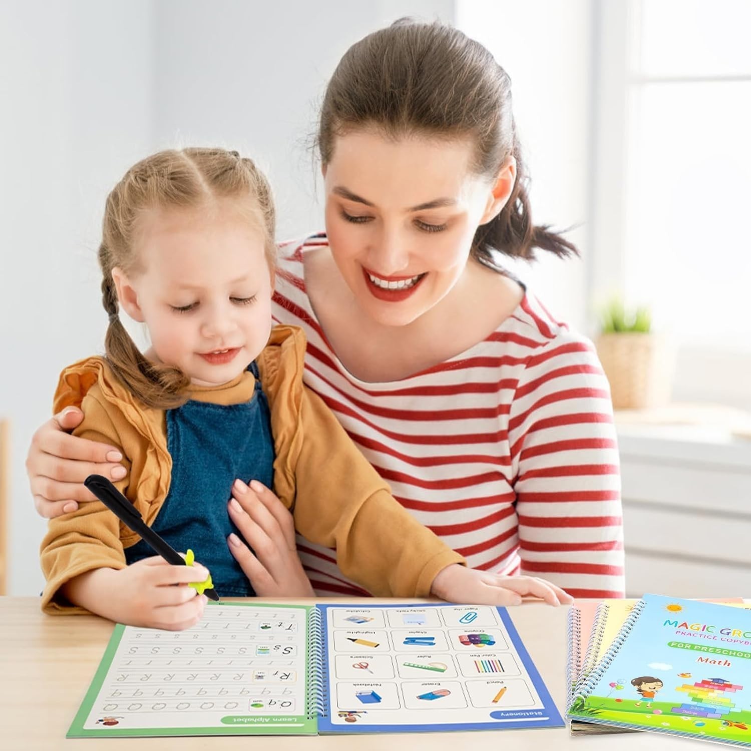 Engaging Handwriting Practice Set - Magic Grooved Workbook for Young Learners