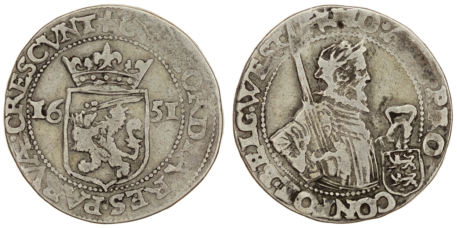 Netherlands / West-Friesland - 1/2 Rijksdaalder / 1/2 Daalder 1651 - RARE