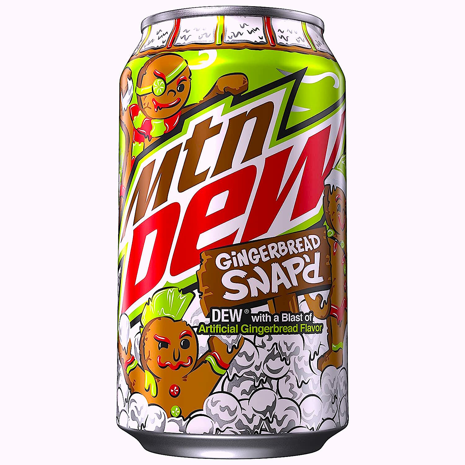 Limited Edition🗻Mountain Dew®🎄Gingerbread🍪Snap 12 oz.Single Servin