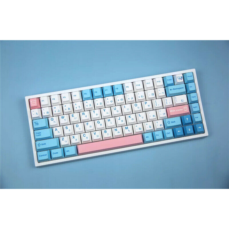 Milk Cover Keycap PBT Cherry Height 140 Keycaps Dye-sub for Cherry MX Keyboard
