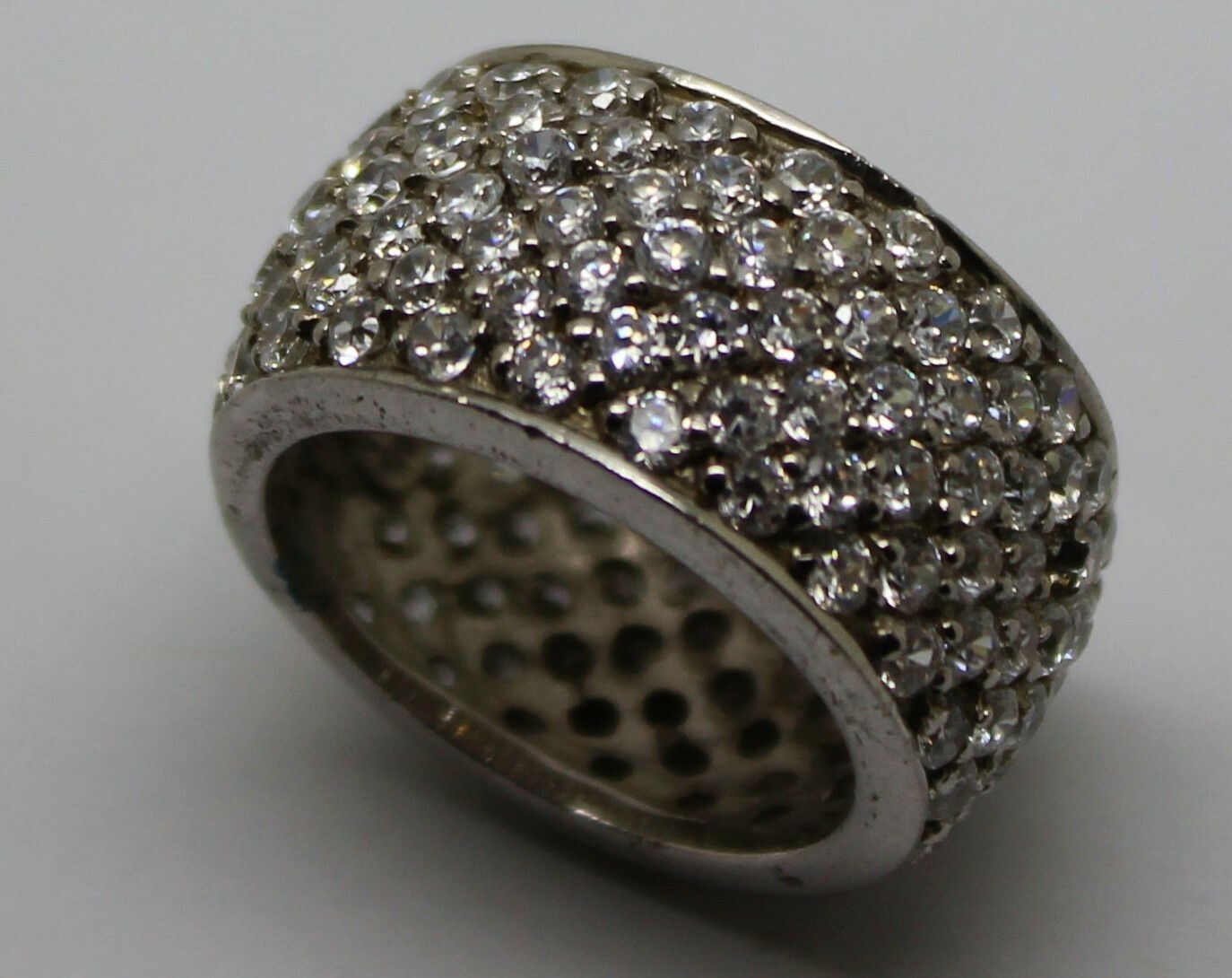 STERLING SILVER 925  CUBIC ZIRCONIA RING -  FREE POSTAGE