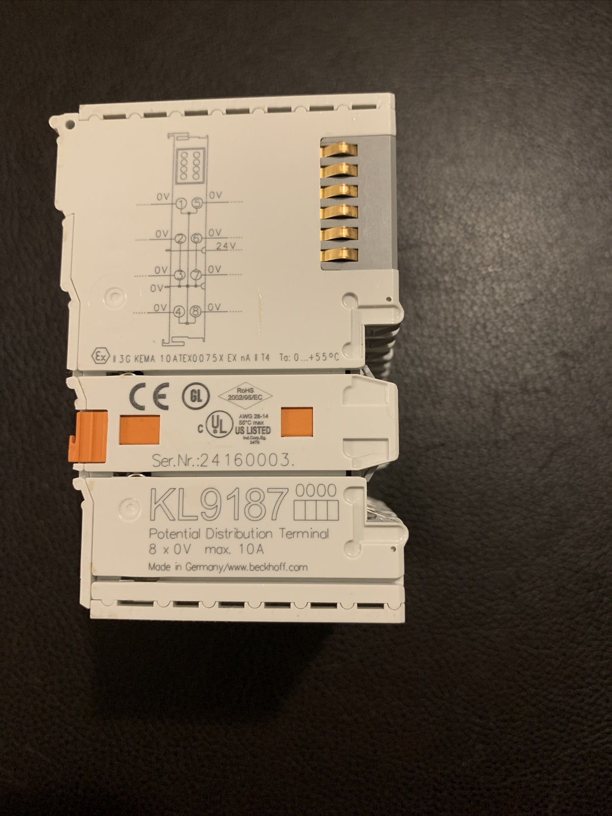 BECKHOFF KL9187 -KL9186 9 Pieces