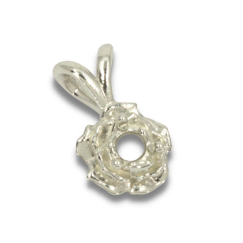 Round Rose Pre-notched Pendant Mounting