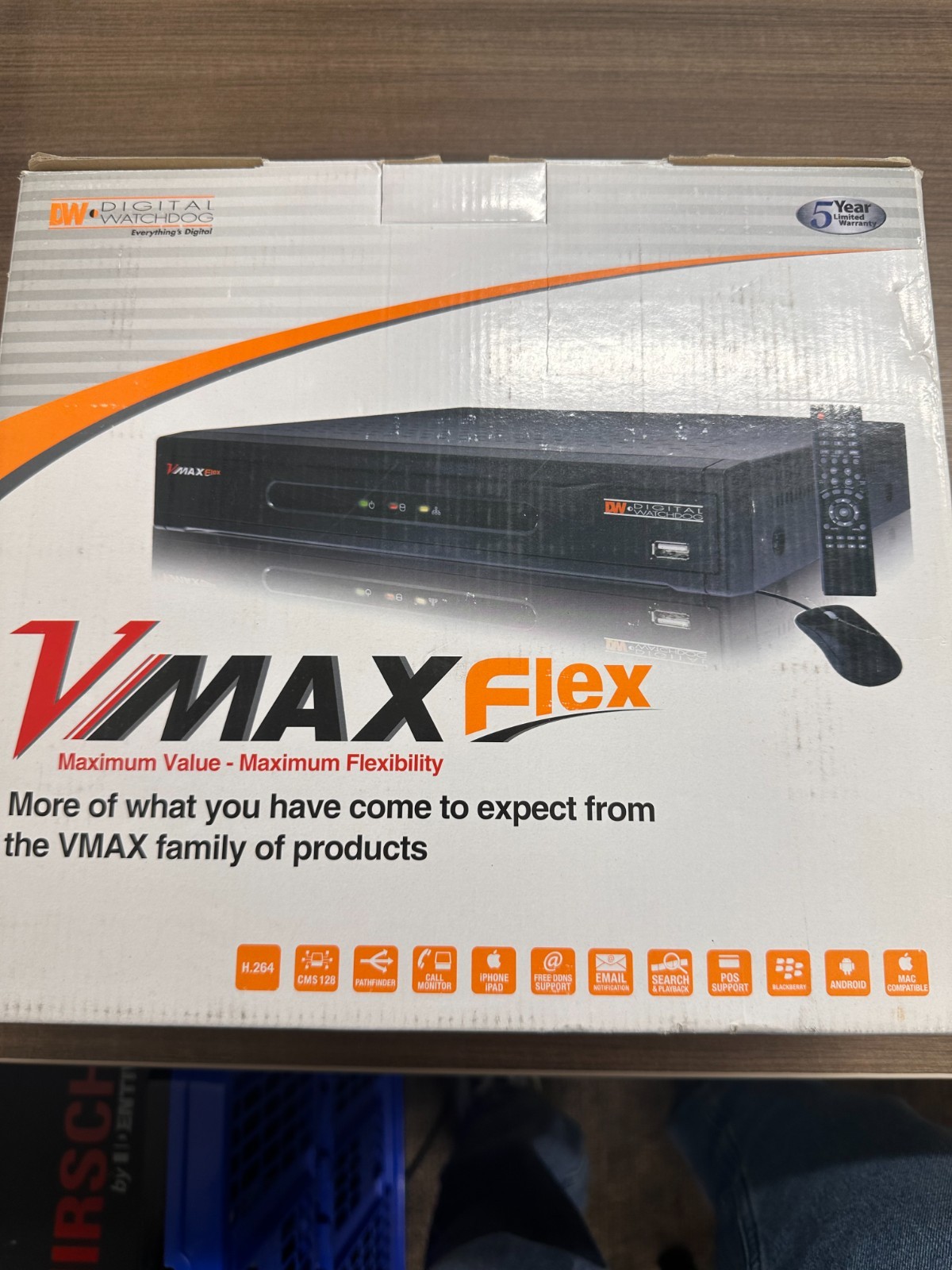 Digital Watchdog VMAX Flex DW-VF8500G 8-Channel Surveillance DVR 500GB H.264