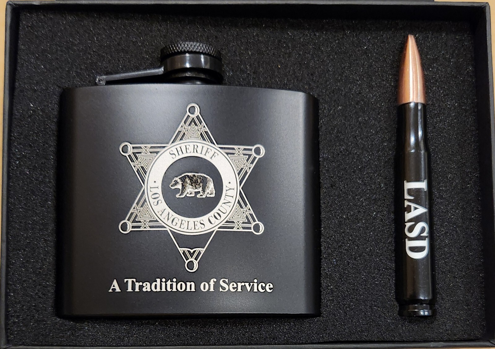 Los Angeles Sheriff's Department Flask and Bottle Opener