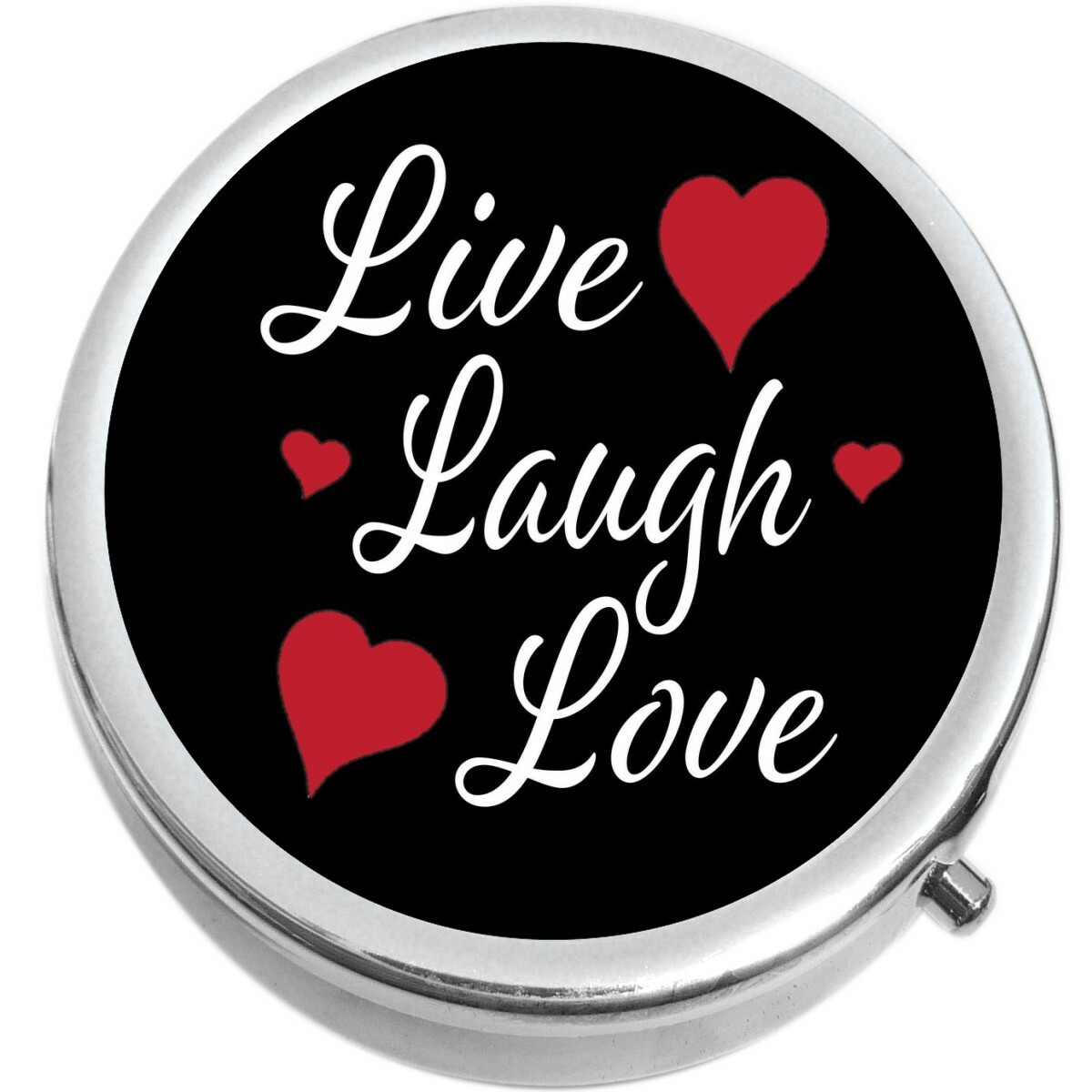 Live Laugh Love  Medicine Vitamin Compact Pill Box