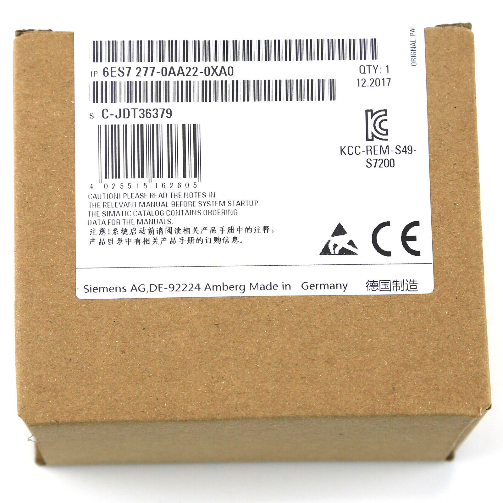 NEW SIEMENS 6ES7 277-0AA22-0XA0 EM 277 SIMATIC S7-200 PROFIBUS SLAVE PLC MODULE