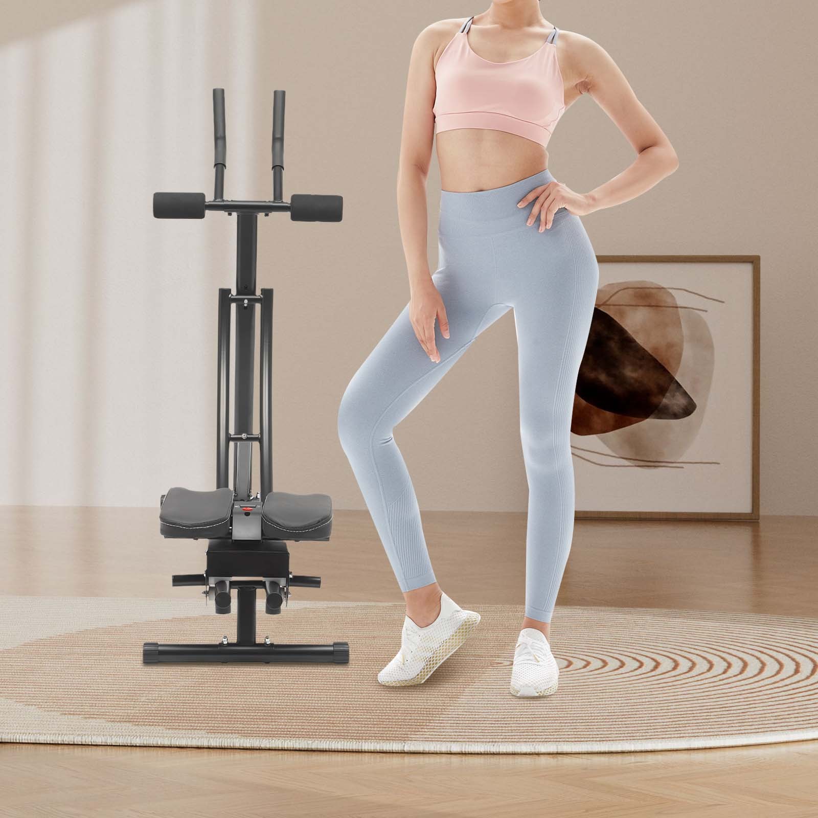 Ab Machine Coaster Abdominal Crunch Trainer fit Home Gym Core Workout Equipment