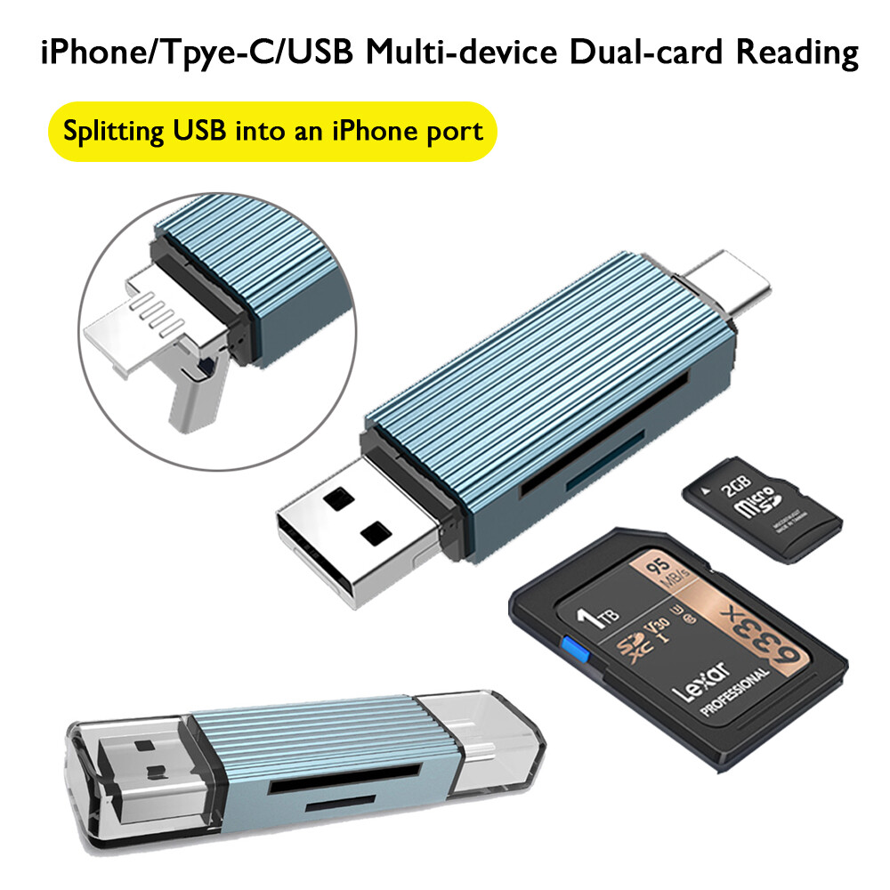 OTG/USB MULTI FUNCTION CARD READER WRITER MICRO SD/SD USB 3.0 ADAPTER For Phone