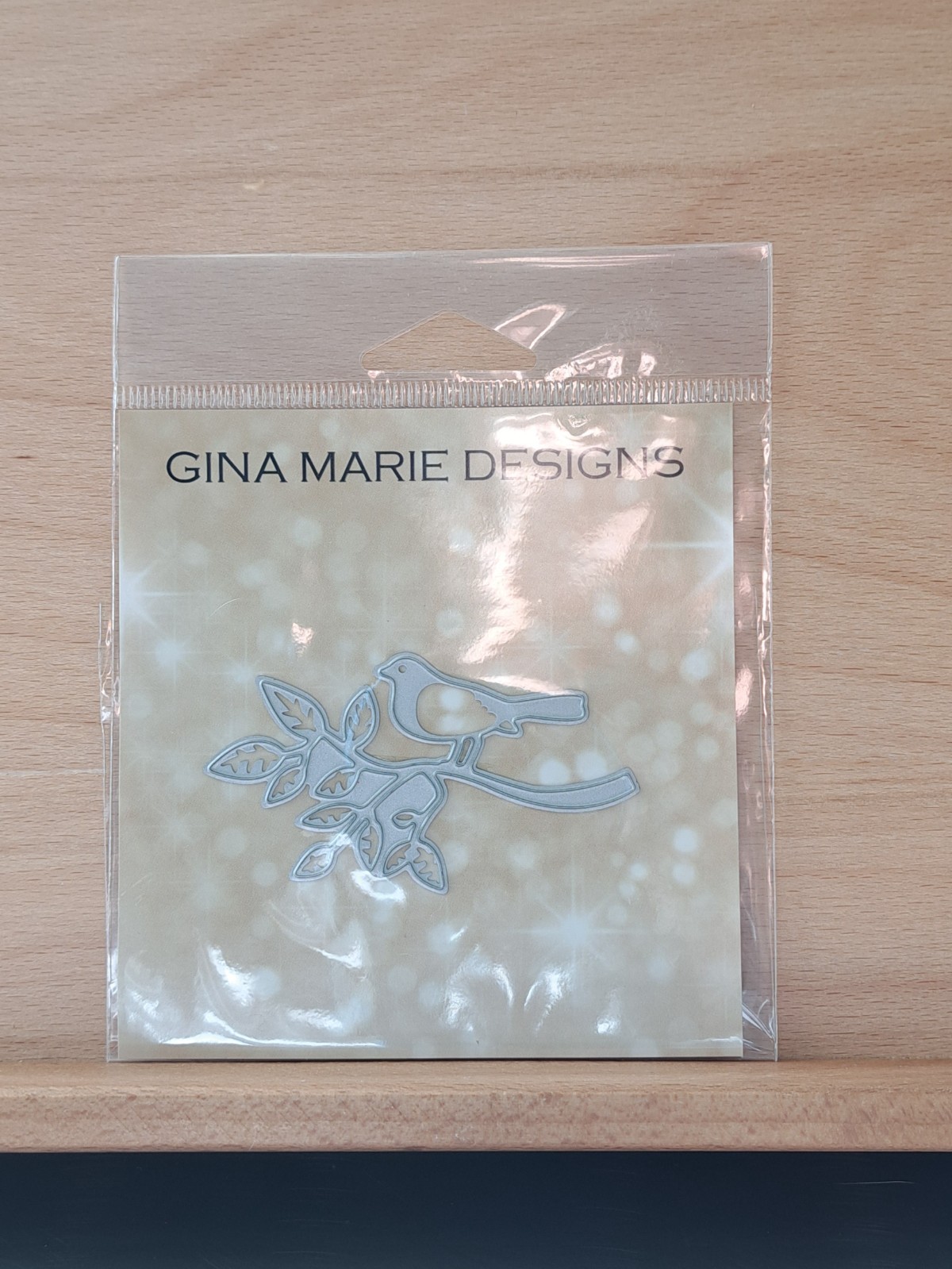 750 Gina Marie Designs Bird Sitting Standing on Tree Branch Craft Cutting Die