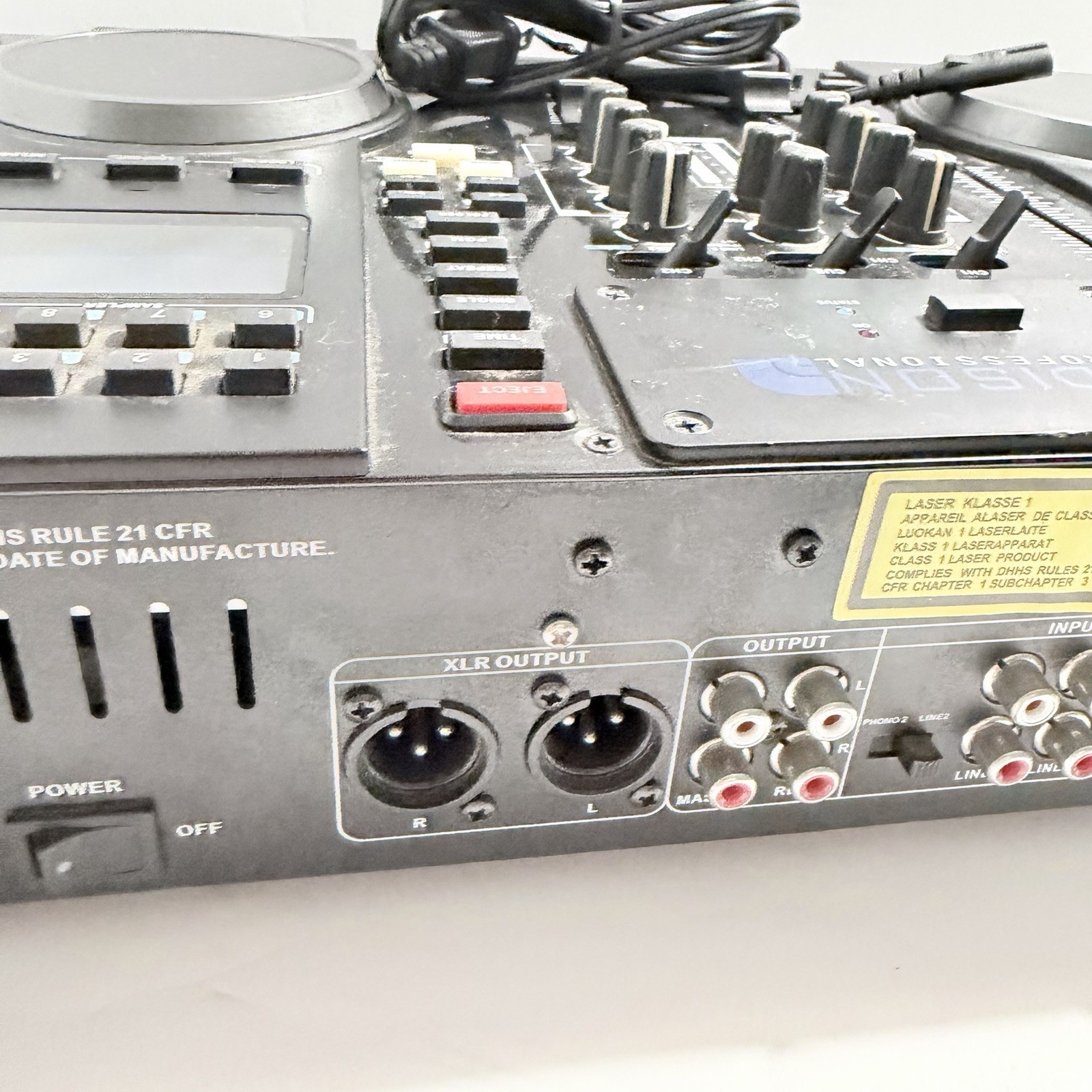 Edison Scratch 2500 MKIV Professional Dual CD USB MP3 DJ Audio Mixer UNTESTED