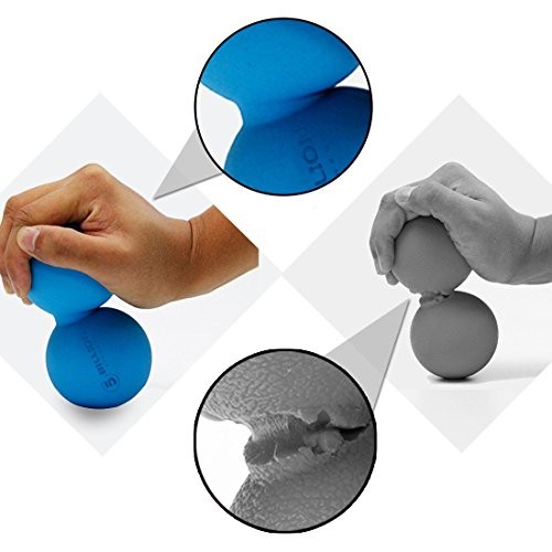 Peanut Massage Ball - Double Lacrosse Massage Ball & Mobility Ball Blue-hard