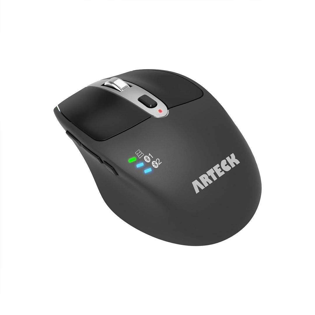 Wireless Bluetooth Mouse with Nano USB Receiver, Black, 4-Month Battery Life,...