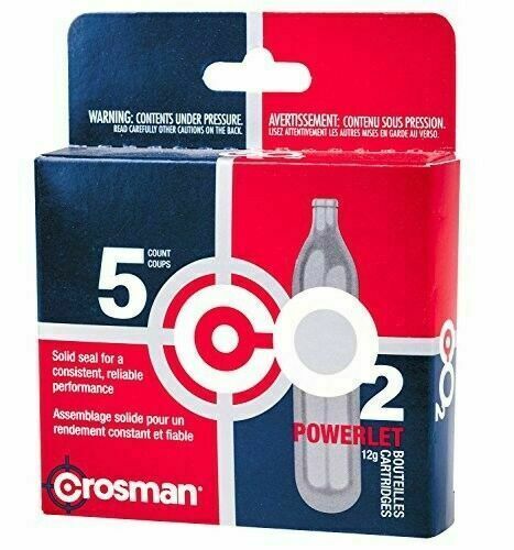 Crosman 12 gr, CO2 Cartridges (5 Cartridges Per Box), 231B