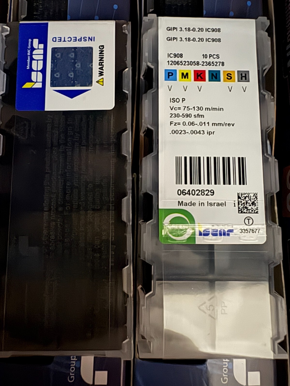 GIP 3.18-0.20 IC908/ISCAR  10 PCS
