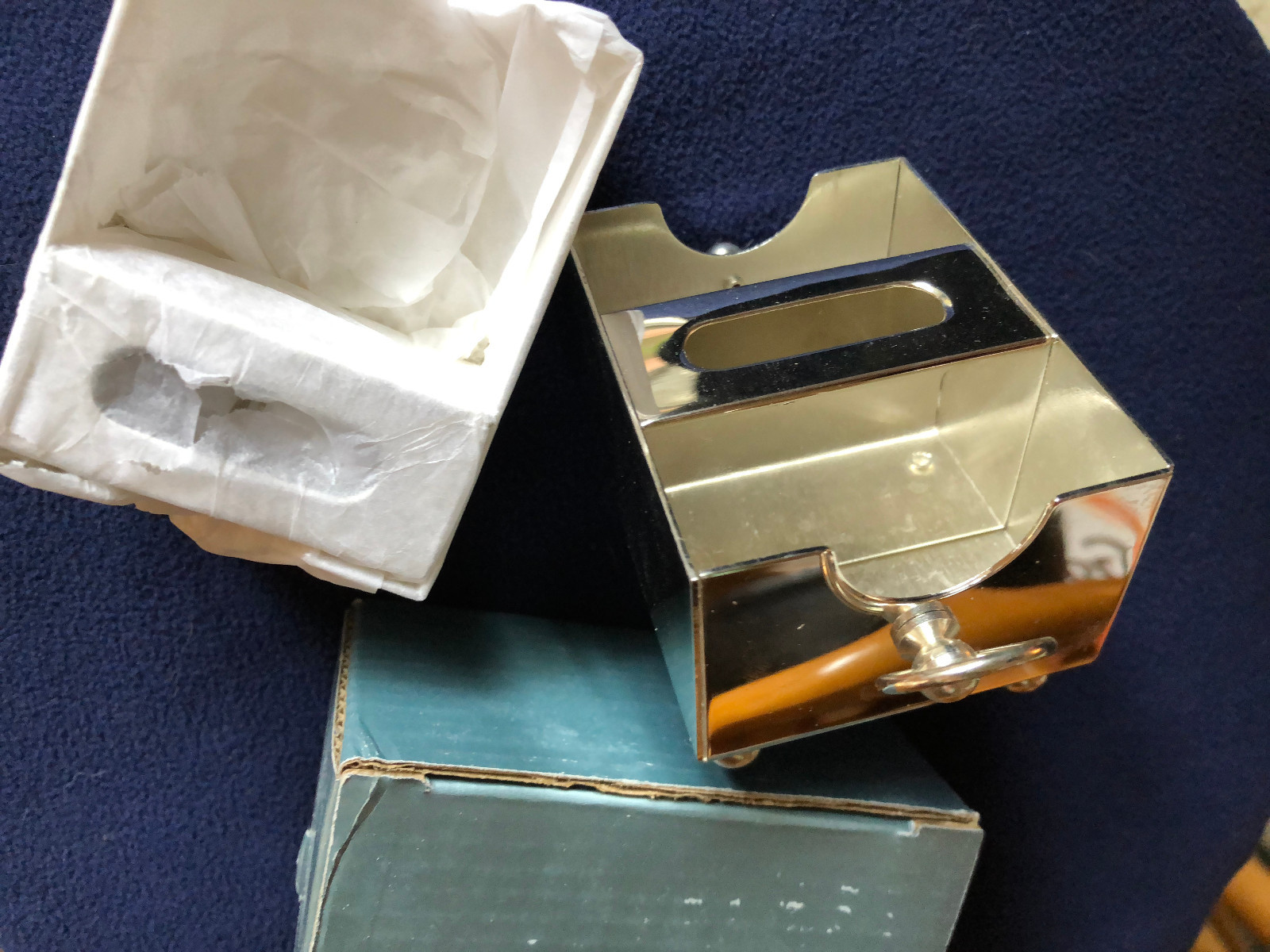 Vintage-Style Petite Silver-Tone Footed Table Decor, Bar Caddy Sold Packs of 4