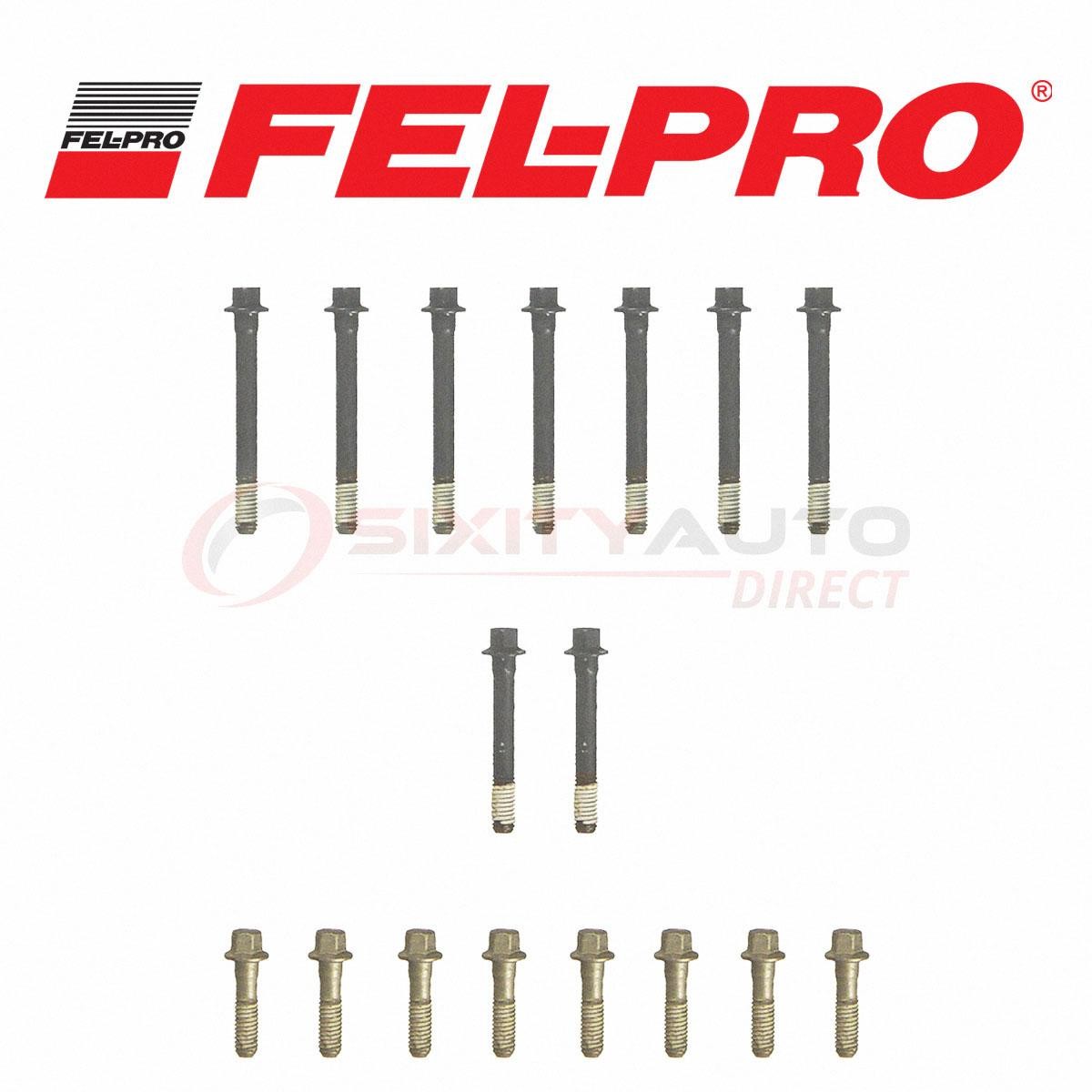 Fel-Pro Cylinder Head Bolt Set for 1960-1966 GMC 3000 4.6L V8 - Engine Block ra