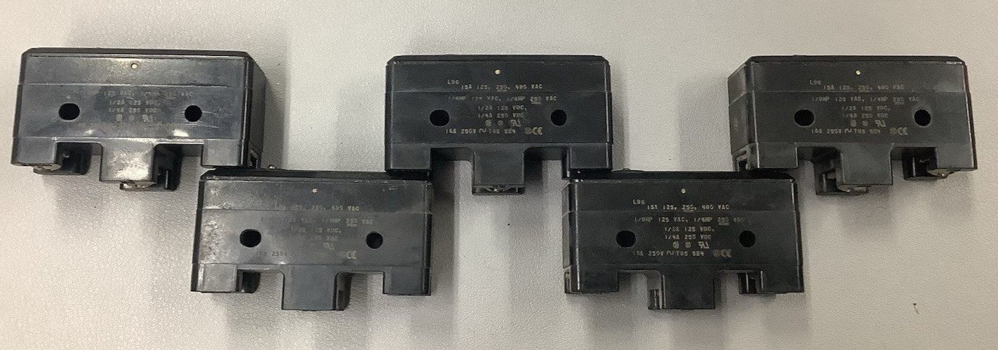 Lot of 5 Honeywell BZ-2R710-PC2 Micro Switch Pin Plunger 15A, 250V (B235)