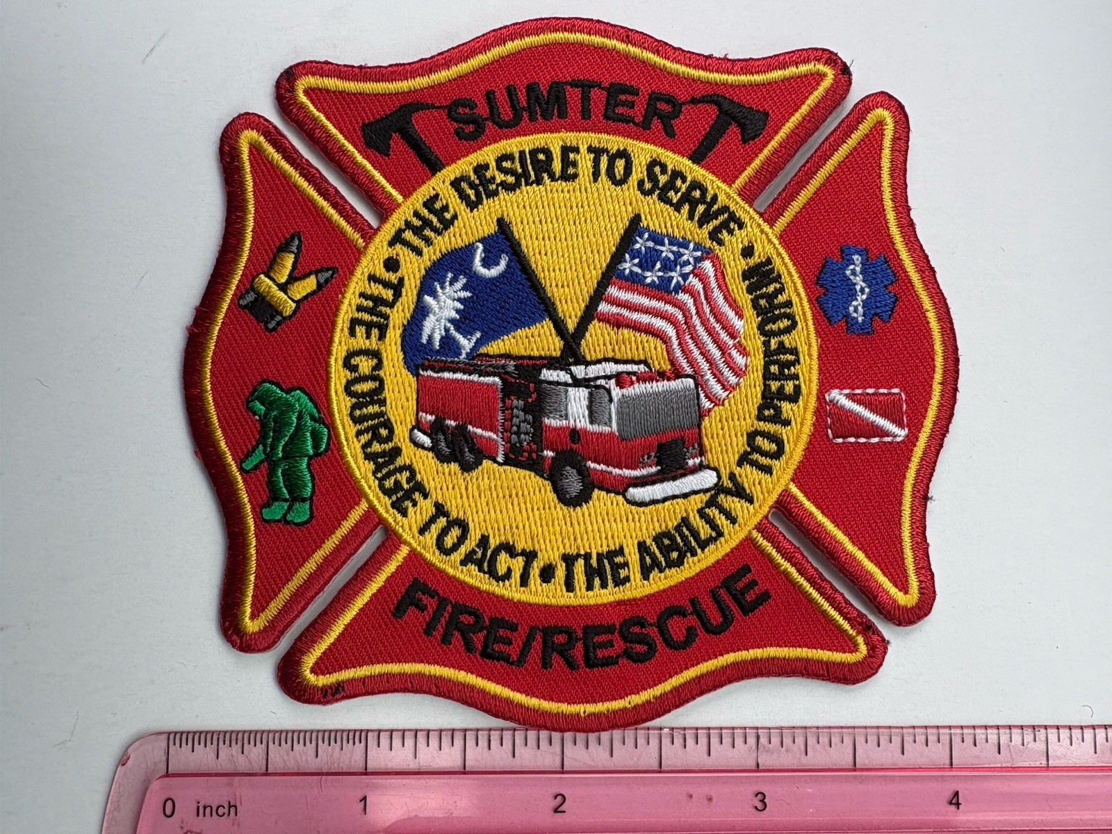 Sumter South Carolina Fire Rescue Patch