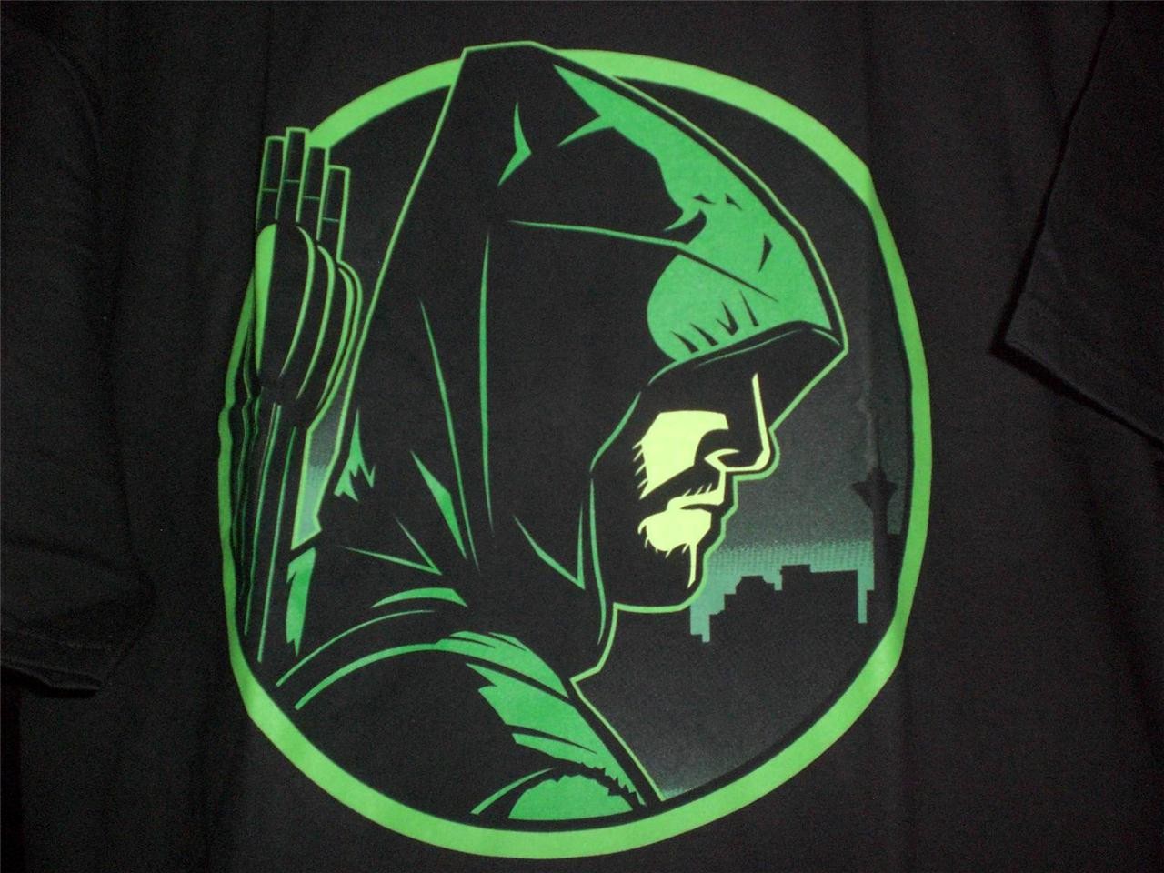 TeeFury Arrow LARGE "I Will Not Fail This City" Green Arrow Shirt BLACK