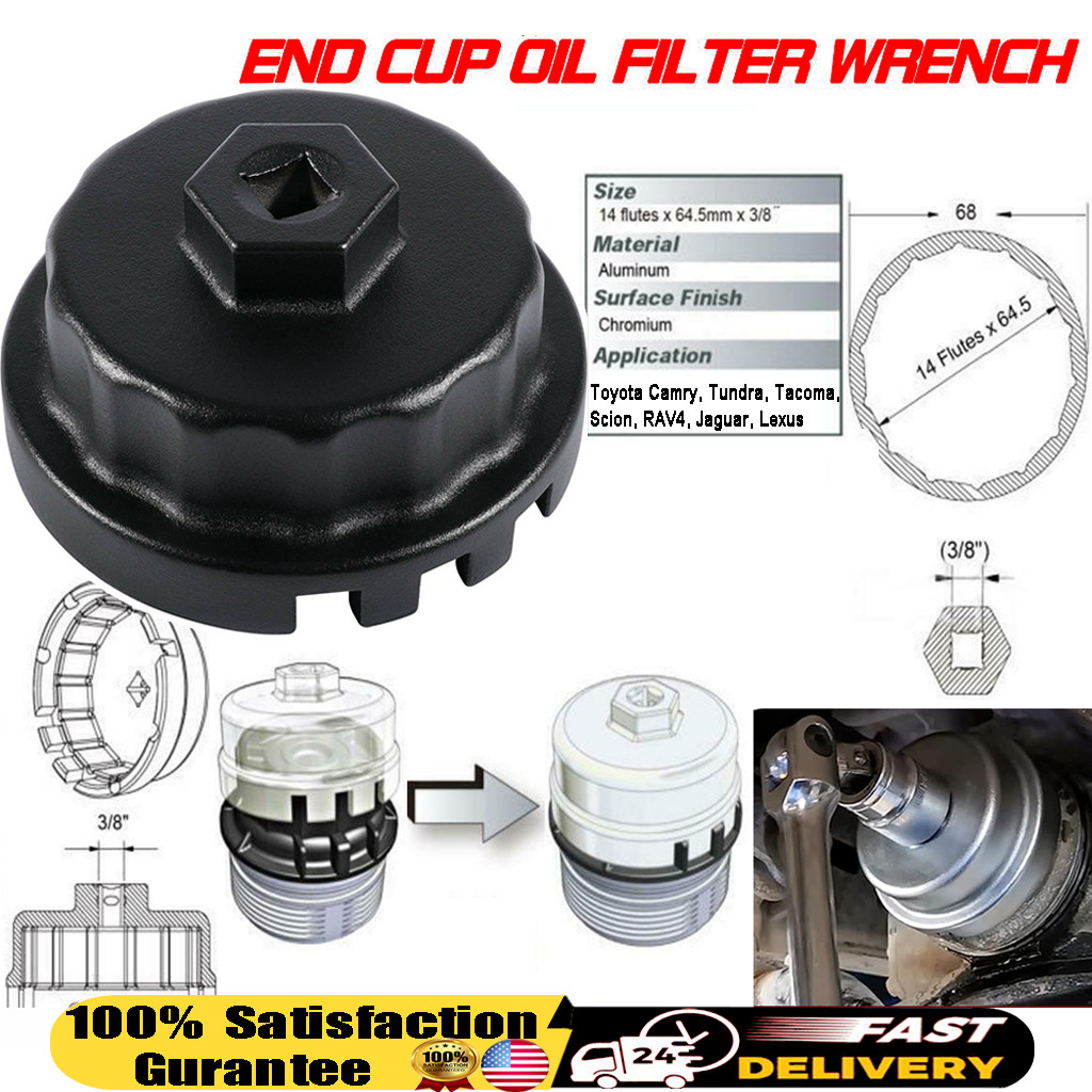 Oil Filter Wrench For Toyota Camry Tundra Tacoma Scion RAV4 Jaguar Lexus Yamaha