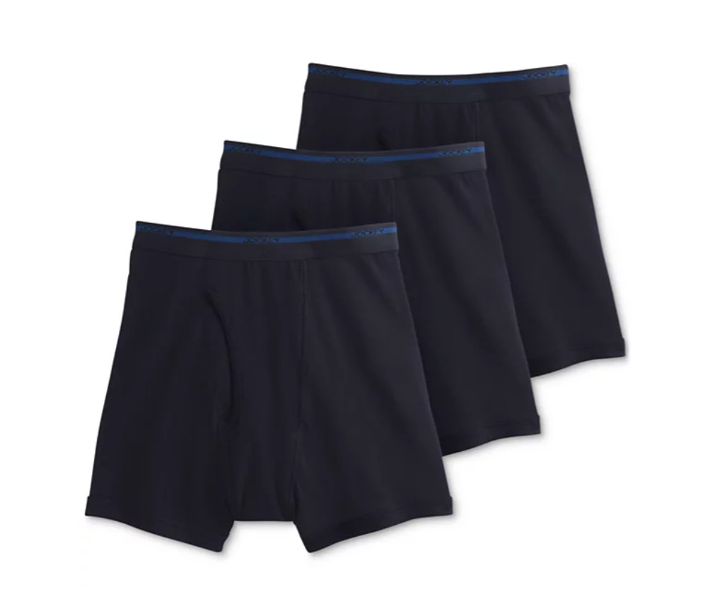 Free Shipping* Jockey Men’s 3-Pack Classic Cotton Boxer Briefs * No Import Fee