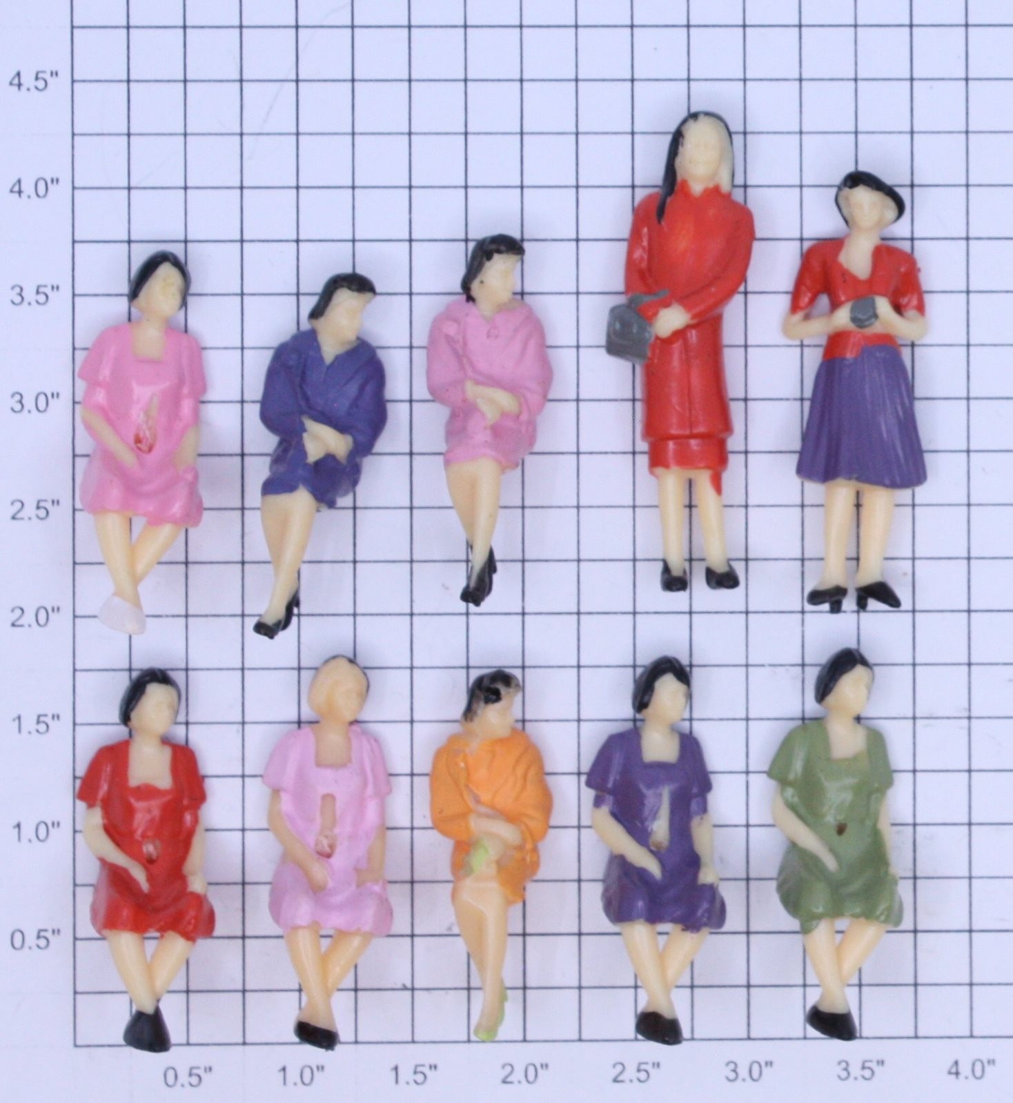 Acme 22-154 Women Figure Assortment (Bag of 10)
