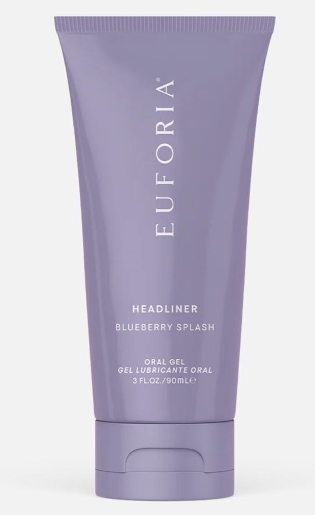 Pure Romance Euforia  Headliner Blueberry Splash - Relax Throat Curb Gag Reflex