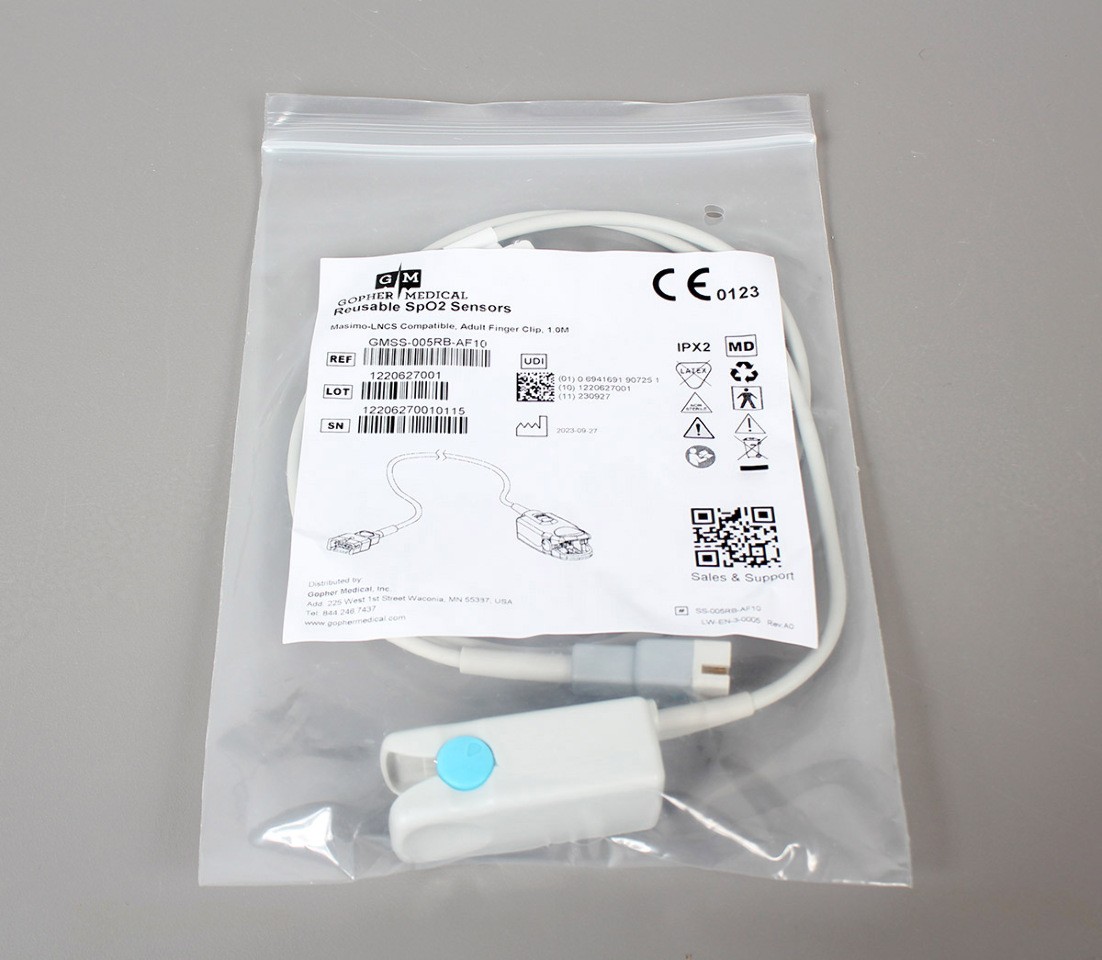 Masimo LNCS Adult Reusable SpO2 Sensor 1.0M, GMSS-005RB-AF10 -NEW-