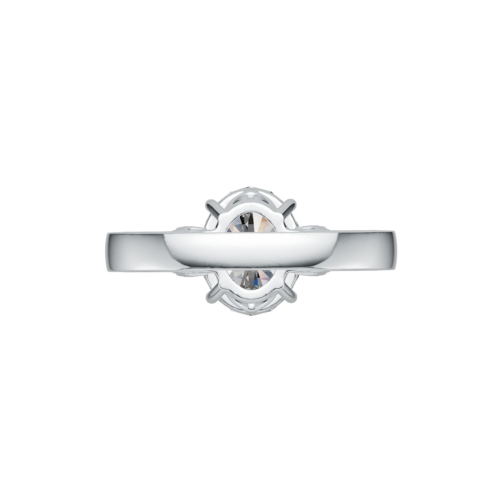 Sterling Silver Semi Mount Ring Setting Oval OV 10X8mm