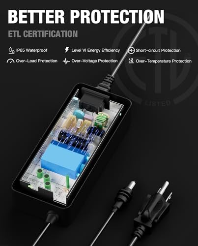 for Starlink Gen 3 Charger,57V 3.42A AC Power Adapter Compatible with Starlink