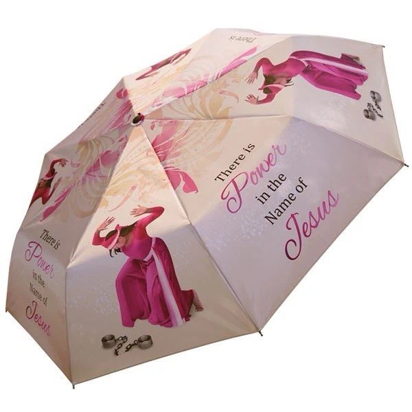Power In The Name Of Jesus Umbrella Brand new Unused Tags Still On!