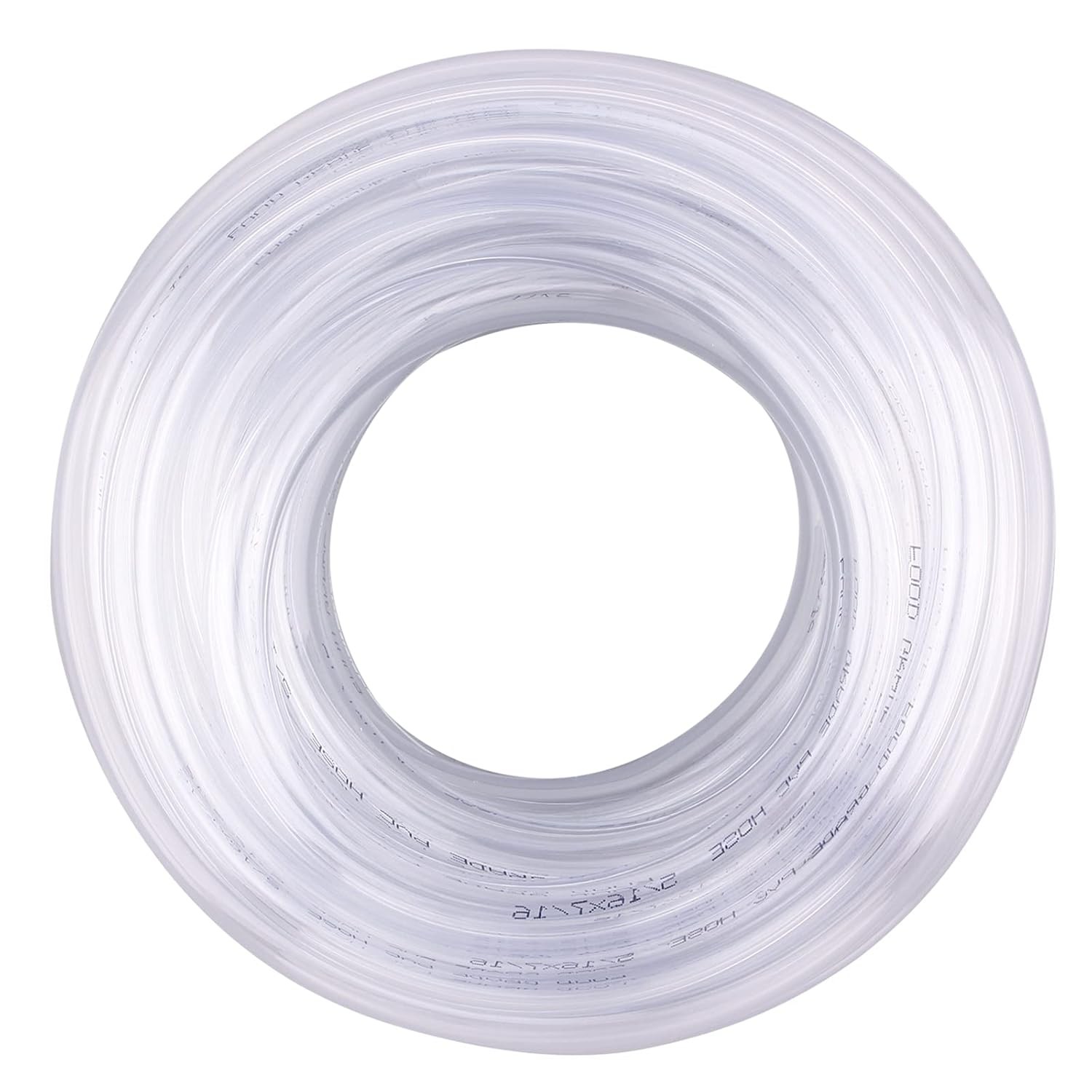 DERNORD PVC Tubing 3/16"ID X 5/16"OD Flexible Clear Vinyl Hose 25 Feet,
