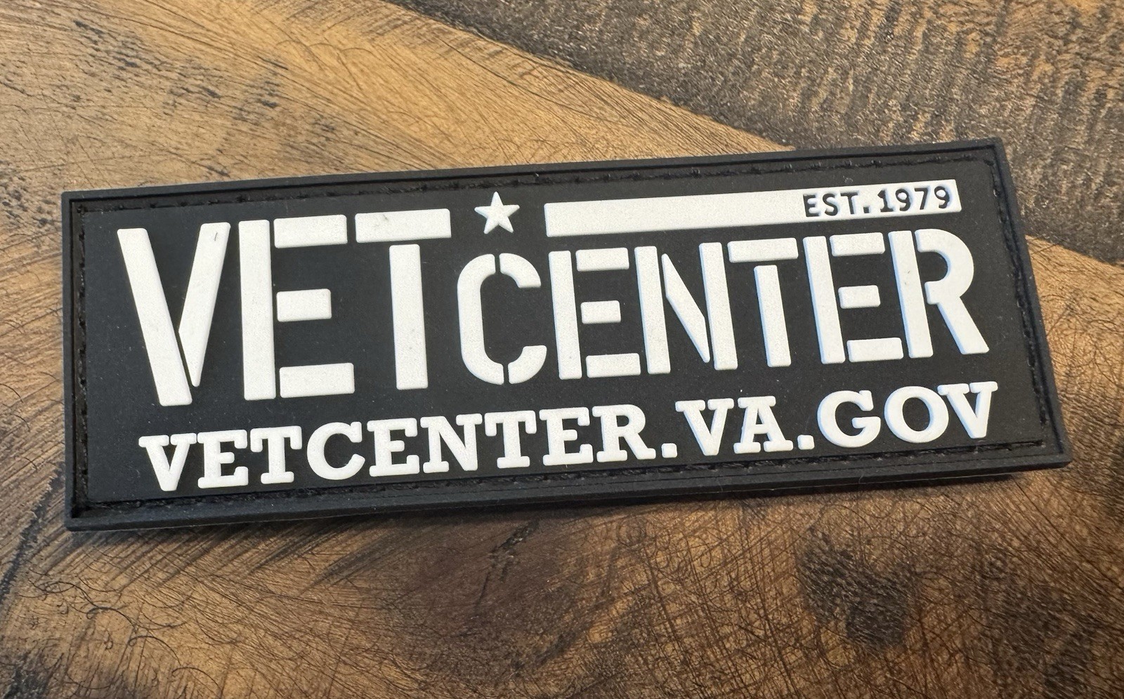 Vet Center 1979 Military Promo PVC Patch V Back SHOT SHOW Virginia Beach Veteran