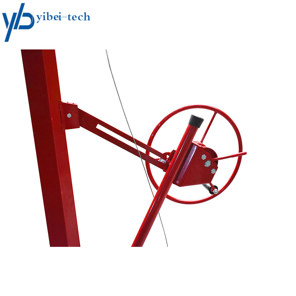 16FT Drywall Lift Plasterboard Panel Rolling Lifter Lockable Industrial Tool