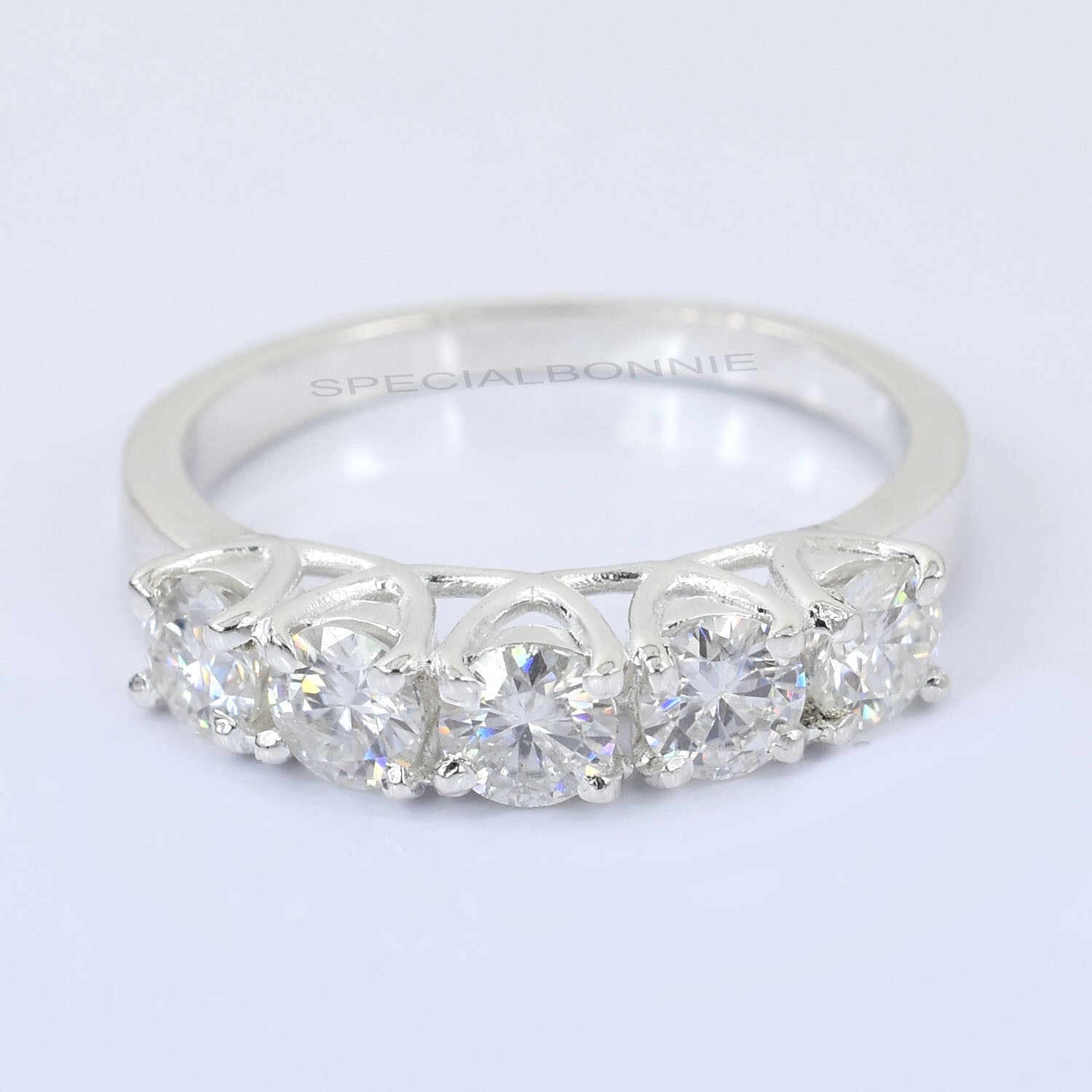 Certified Round Brilliant Cut Solitaire White Diamond Ring ! FREE Diamond studs!