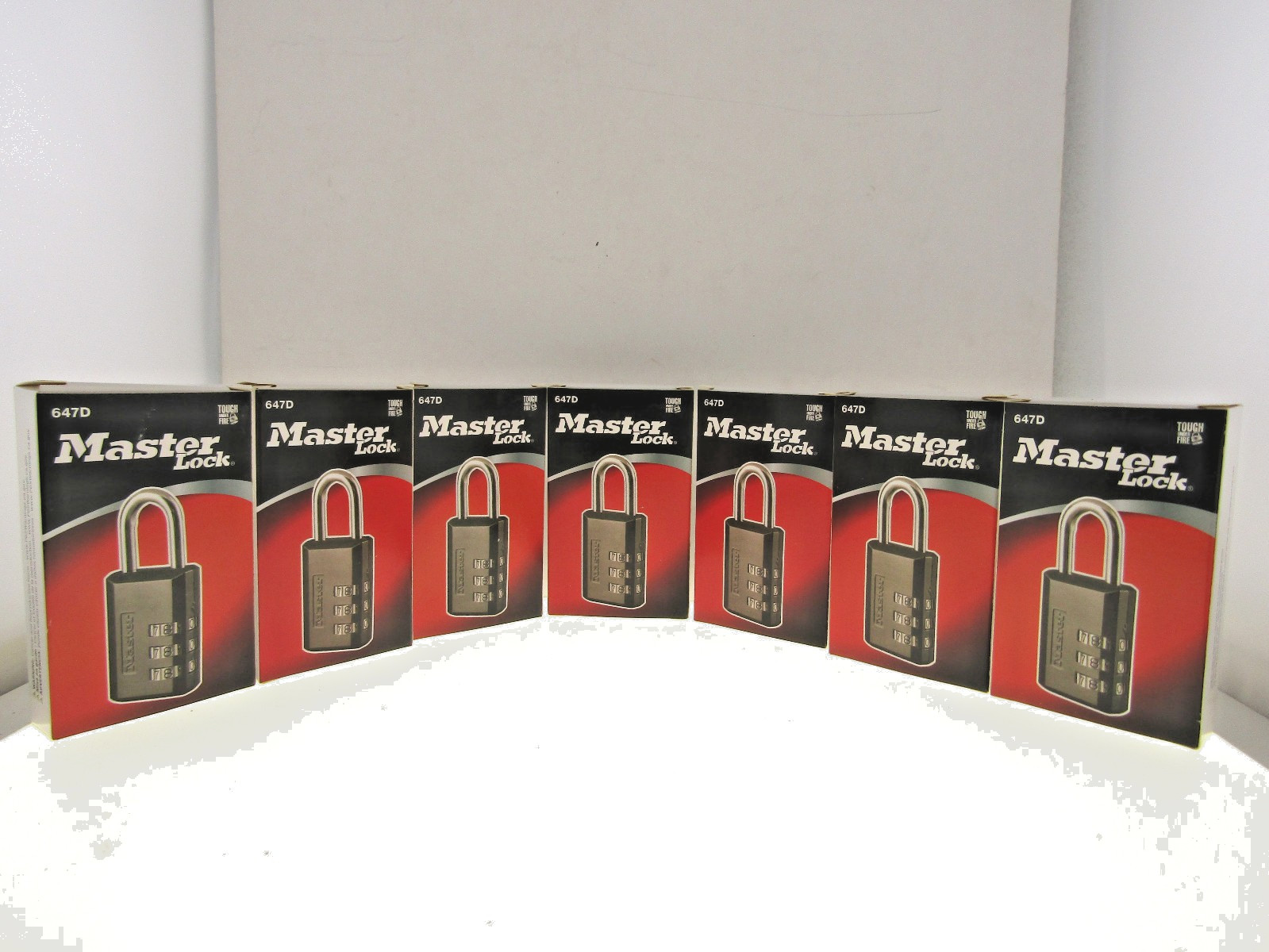 Lot of 7 Master Lock 647D Combination Luggage Gym Locker Lock Customizable