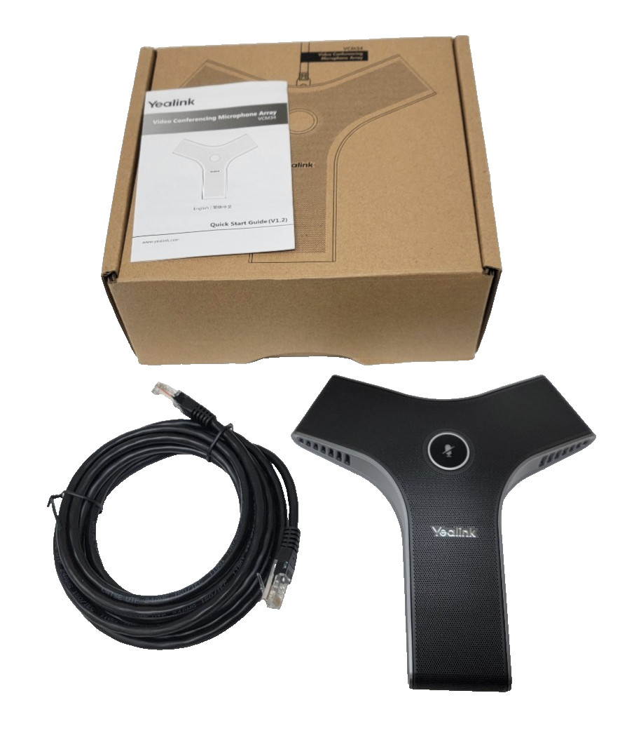 New Open Box Yealink VCM34 Video Conferencing Microphone Array