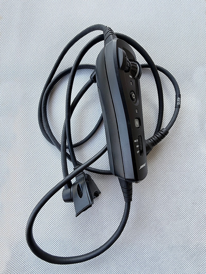 Bose A20 Bluetooth Control Module LEMO 6 Pin Plug Adapter Triple Cable Mic