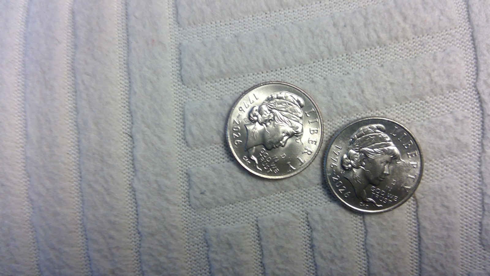1776-2026 P D Semi-quincentennial Liberty Dime (2 COINS) MINT COINS Emerging Lib