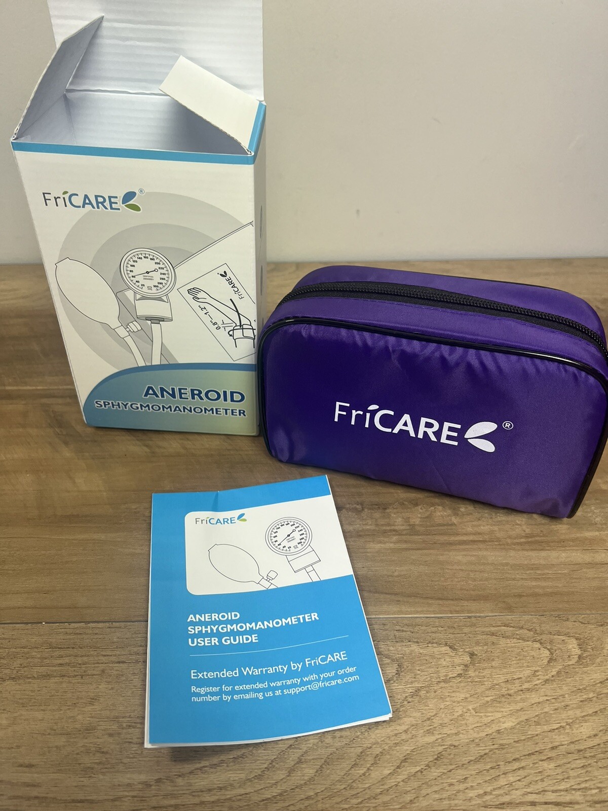 Aneroid Sphygmomanometer manual blood pressure BP cuff Monitor Purple