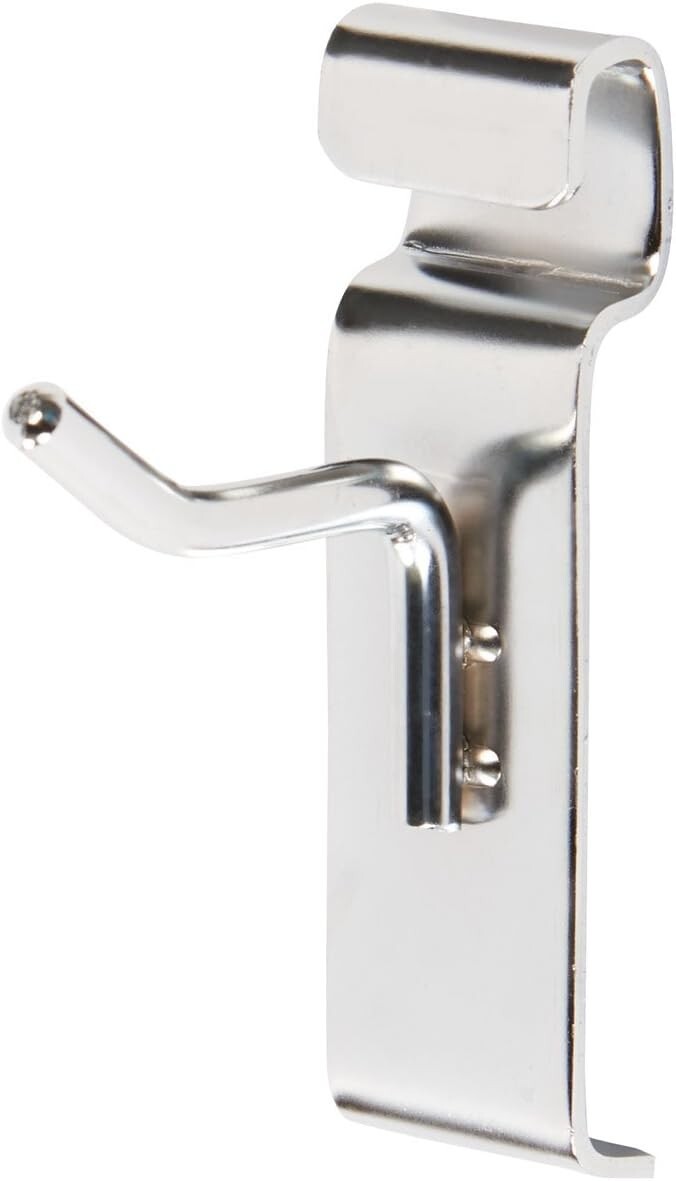 Wire Grid 25 2" Pegs Hooks Slat Chrome Display 6mm Diameter Metal Gridwall Peg