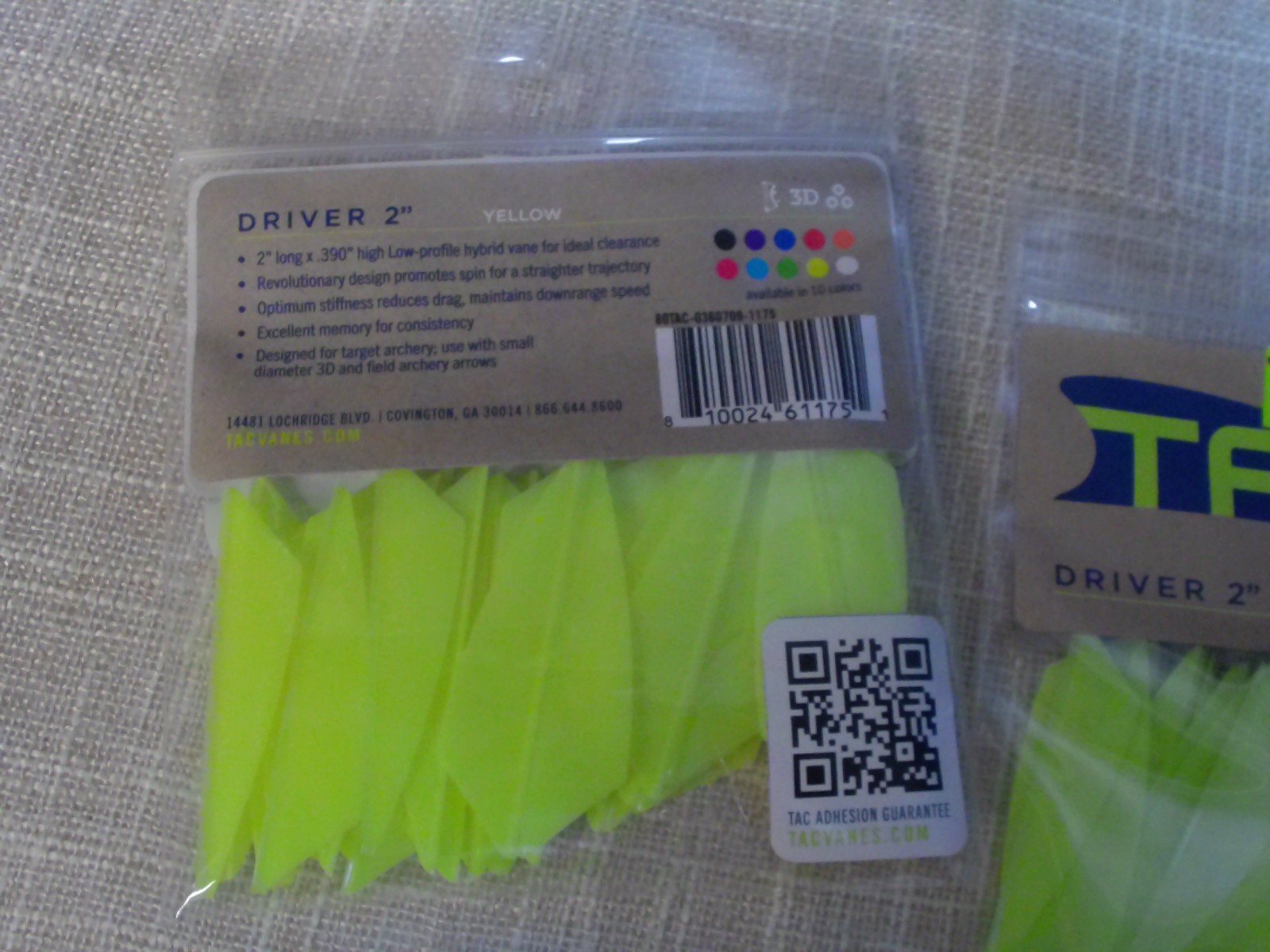 3 TAC Vanes Driver 2" -36 packs (108 TOTAL)