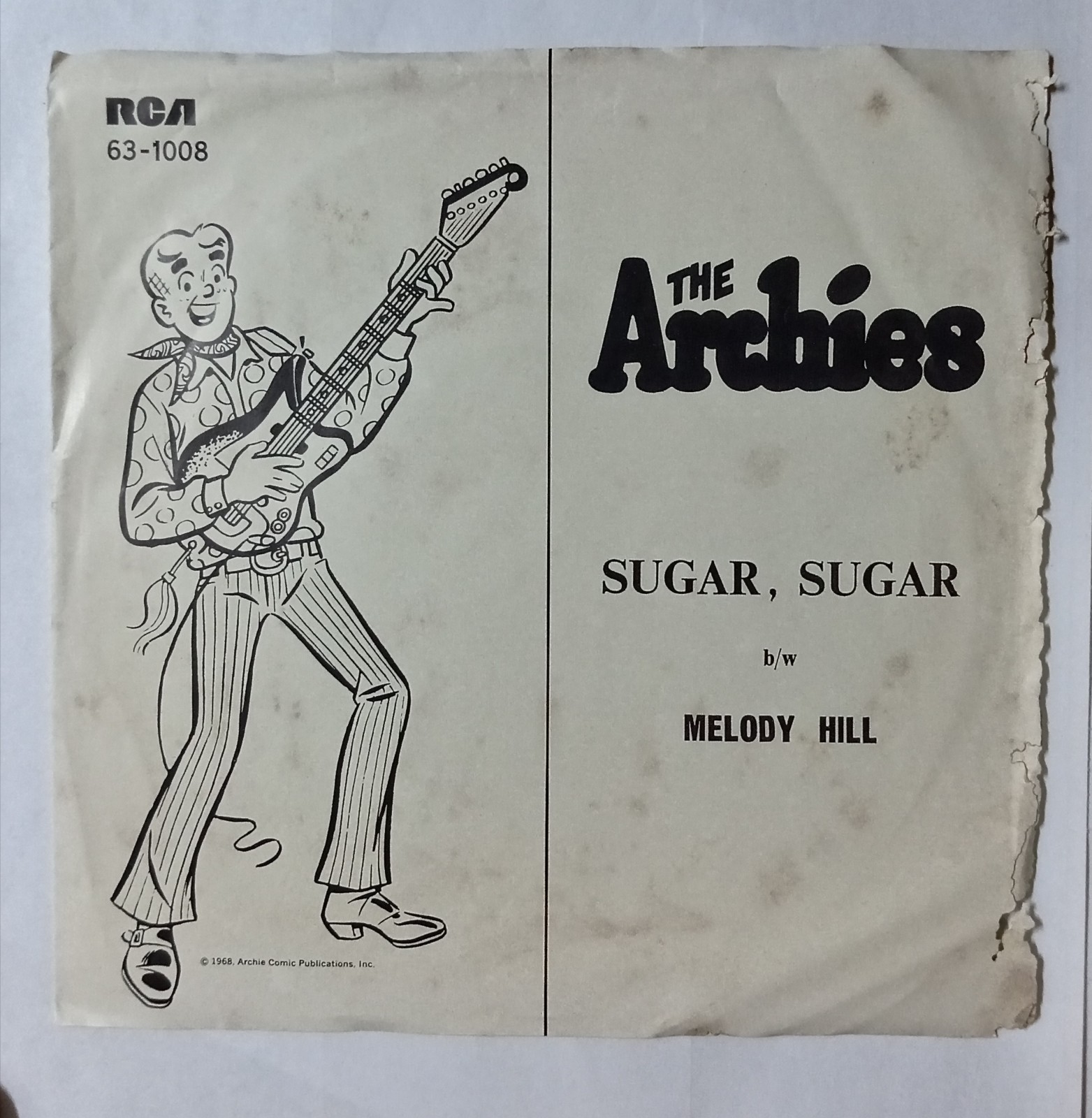The Archies Sugar Sugar Melody Hill Rare Malaysia 7" EP 60s RCA 63-1008 45rpm