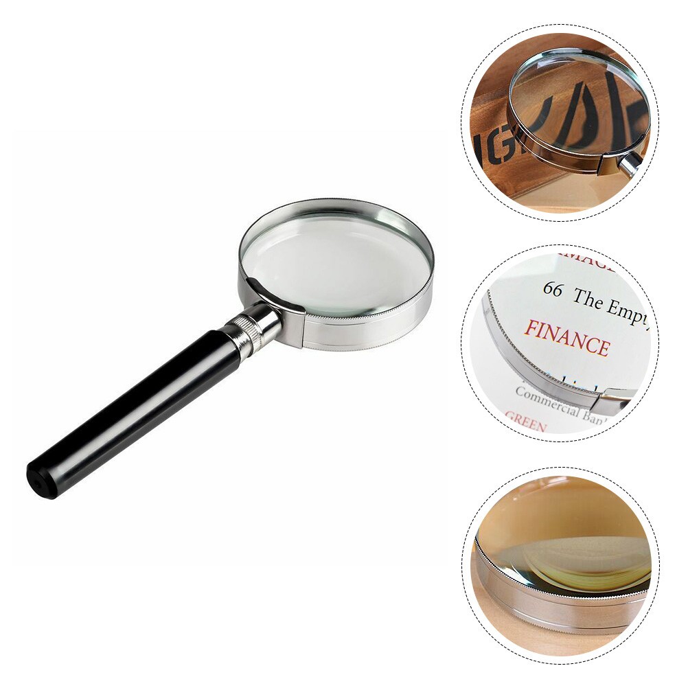 Glass Handheld 50 mm Glass Lens for Reading and Jewelry Repair
