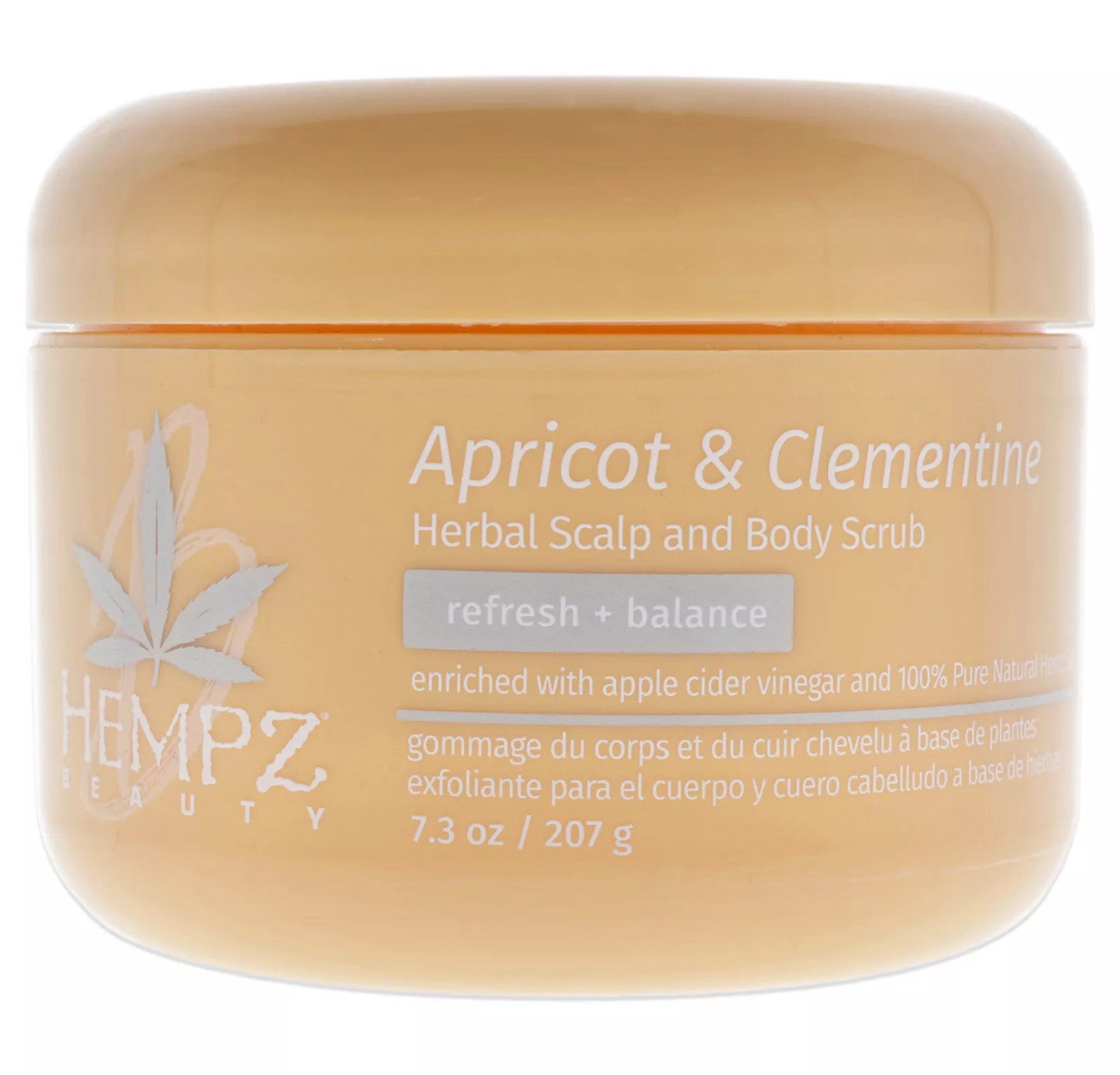 Apricot and Clementine Herbal Scalp and Body Scrub by Hempz for Unisex - 7.3 oz