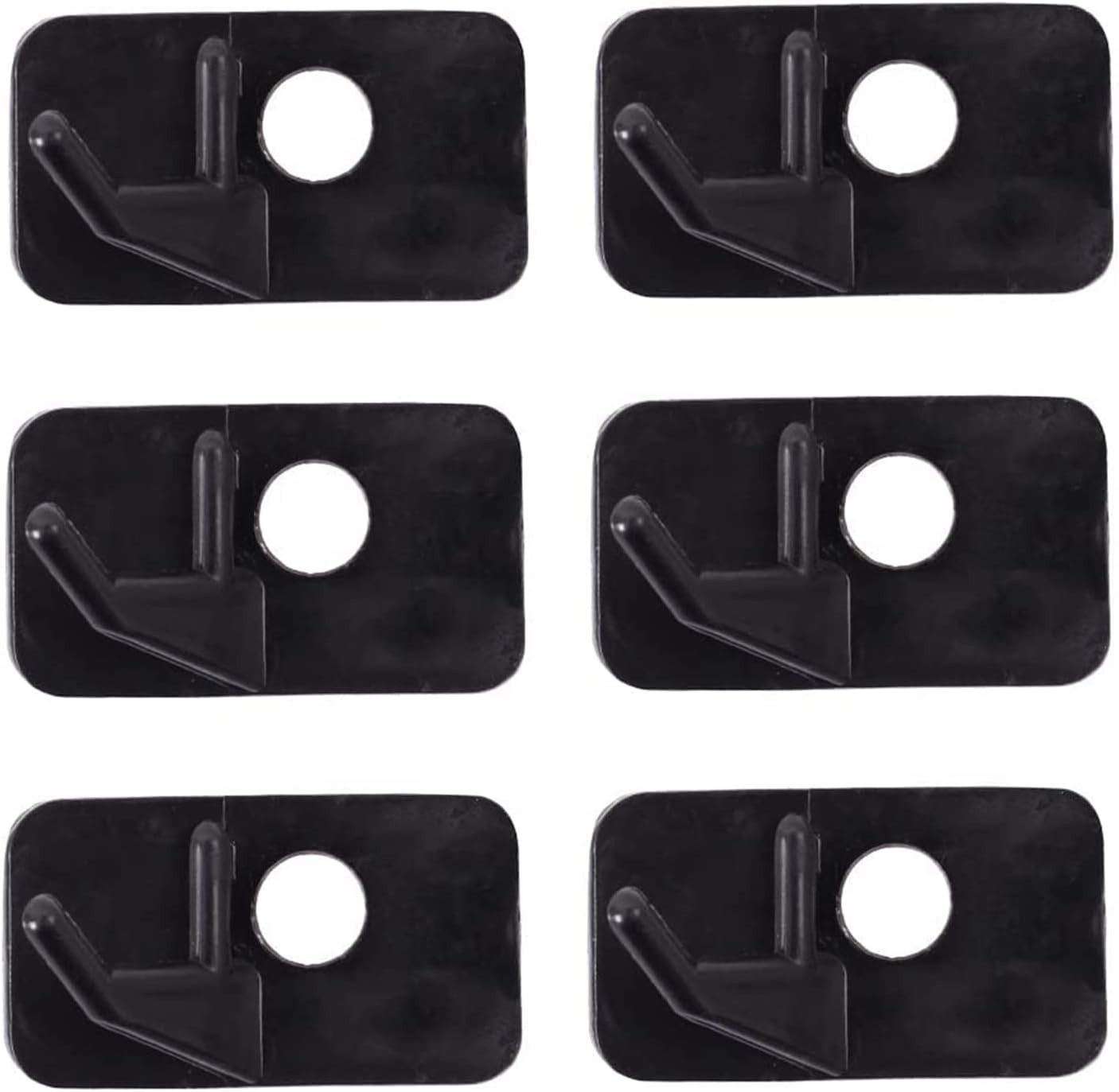 6pcs Plastic Arrow Rest Black Adhesive Back Hunting Shooting Targeting Access...